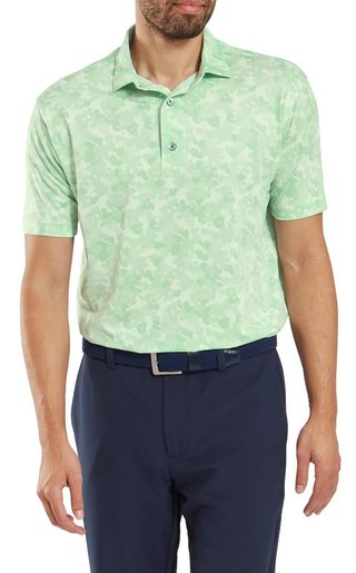 FootJoy Pop Camo Lisle herr polo, pistachio