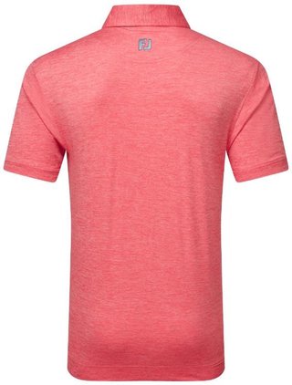 FootJoy Heather Lisle with Trim herr polo, hibiscus heather