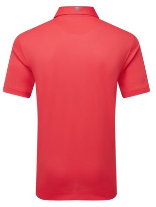 FootJoy Stretch Pique Solid herr polo, hibiscus