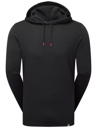FootJoy Ottoman Jacquard herr hoodie, svart