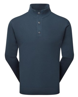 FootJoy Drirelease Button Placket herr tröja, dark denim