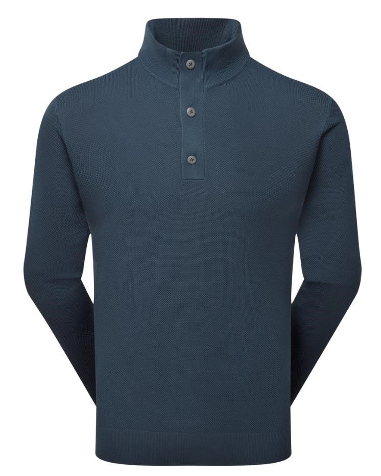FootJoy Drirelease Button Placket herr tröja, dark denim