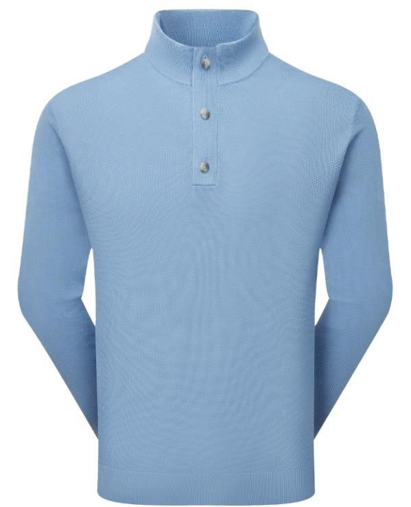 FootJoy Drirelease Button Placket herr tröja, blue jay