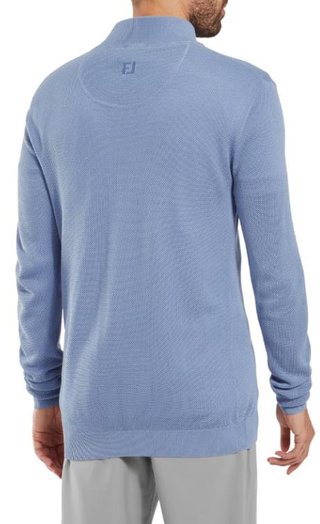 FootJoy Drirelease Button Placket herr tröja, blue jay