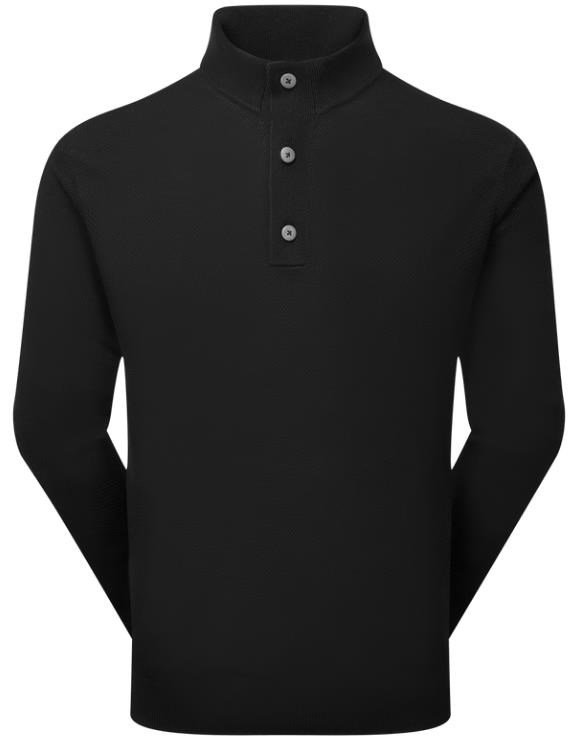 FootJoy Drirelease Button Placket herr tröja, svart