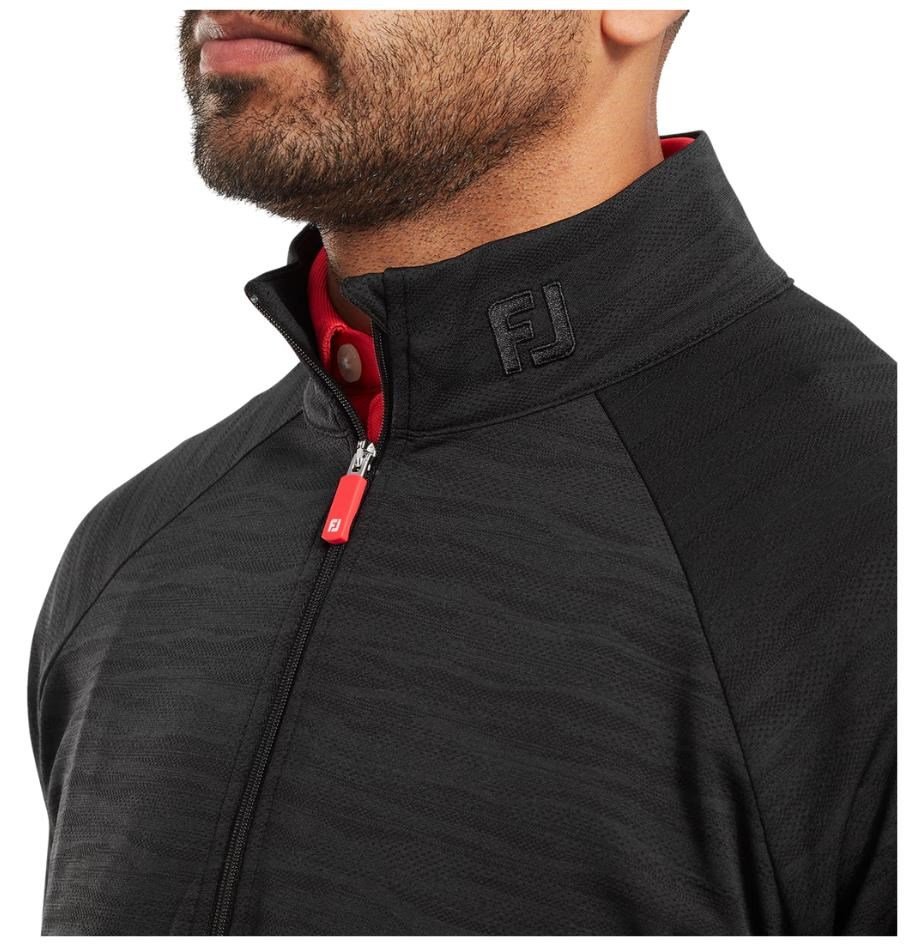 FootJoy Wave Jacquard Chill-Out herr sweatshirt, svart