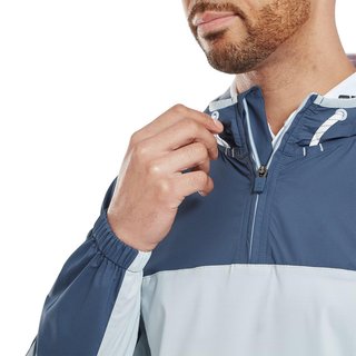 FootJoy TempoSeries Hoodie herr jacka, dark denim/skyway