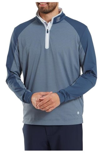 FootJoy TempoSeries Mixed Texture Chill-Out herr sweatshirt, dark denim