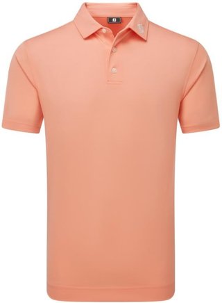 FootJoy Stretch Pique Solid herr polo, papaya