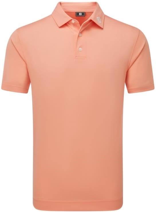 FootJoy Stretch Pique Solid herr polo, papaya