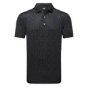 FootJoy Painted Floral Lisle herr polo, svart