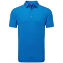FootJoy Painted Floral Lisle herr polo, cobalt