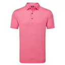 FootJoy Painted Floral Lisle herr polo, pink lemonade