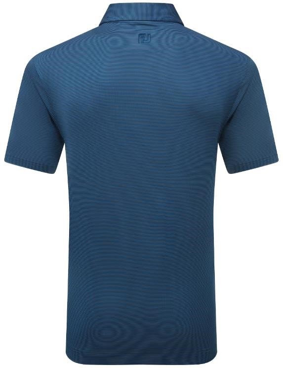 FootJoy Micro Feeder Stripe Lisle herr polo, navy tonal