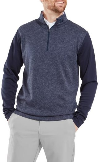 FootJoy Tonal Heather Chill-Out herr sweatshirt, navy