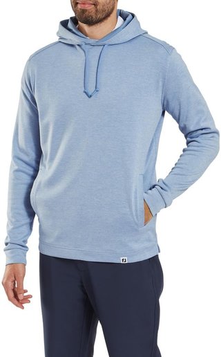 FootJoy Lightweight Hoodie herr sweatshirt, heather blue jay