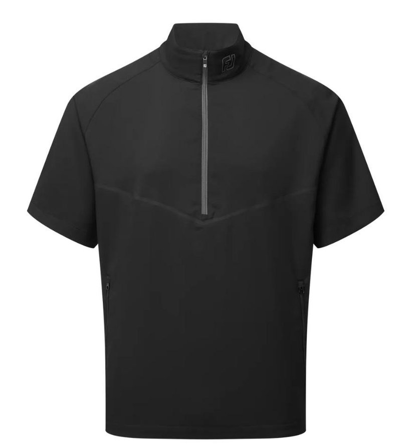 FootJoy Zephyr Short Sleeve Windshirt herr jacka, svart
