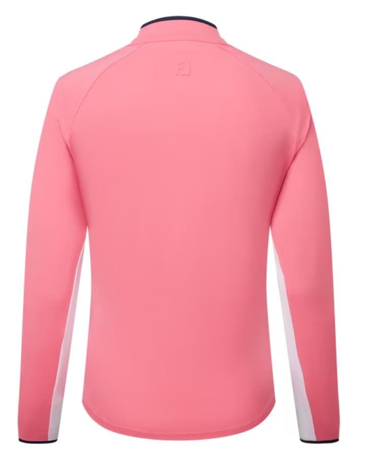 FootJoy 1/4-Zip LS Sun Protection damskjorta, pink lemonade