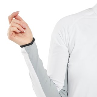 FootJoy 1/4-Zip LS Sun Protection damskjorta, vit
