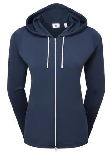 FootJoy Full-Zip Double Knit dam hoodie, marinblå