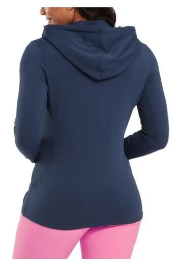 FootJoy Full-Zip Double Knit dam hoodie, marinblå