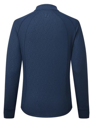 FootJoy Embossed Full-Zip Midlayer dam sweatshirt, navy