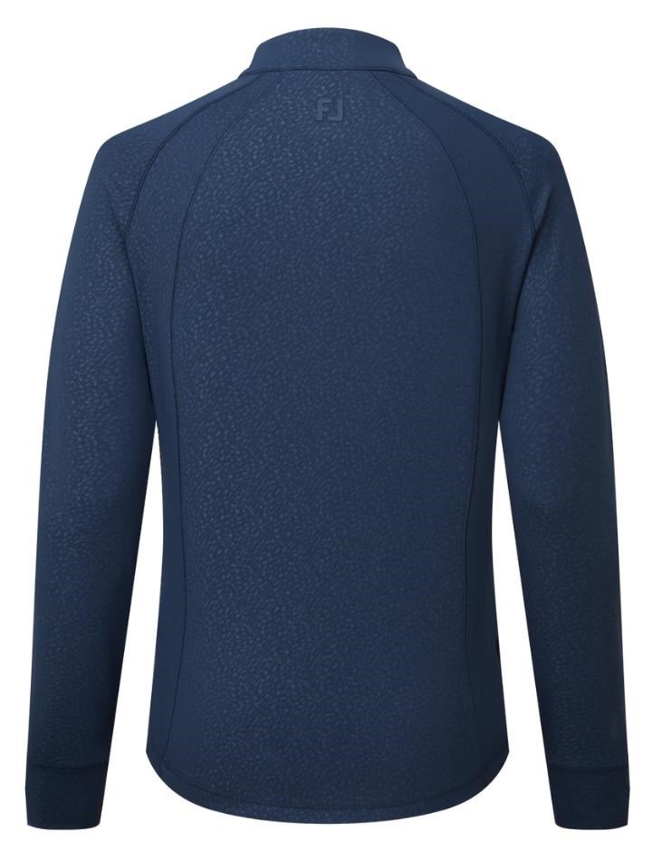 FootJoy Embossed Full-Zip Midlayer dam sweatshirt, navy