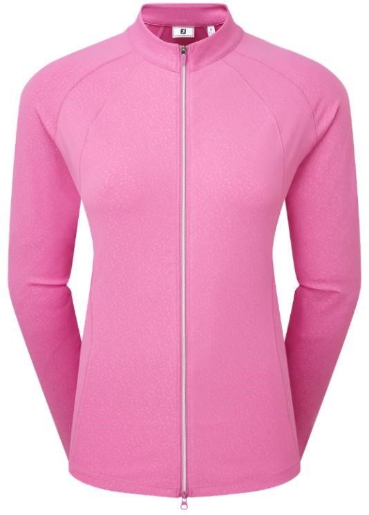 FootJoy Embossed Full-Zip Midlayer damtröja, berry