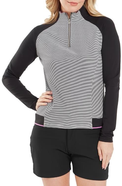 FootJoy 1/4-Zip Midlayer dam sweatshirt, svart