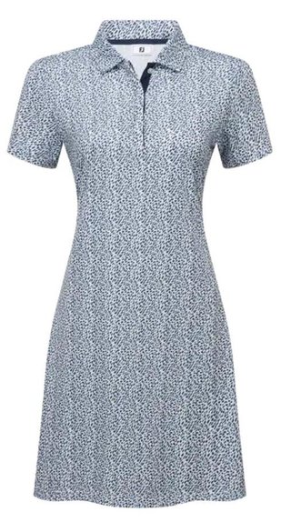 FootJoy Animal Print damklänning, white/skyway/navy