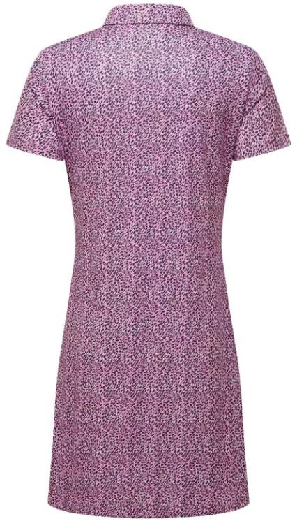FootJoy Animal Print damklänning, white/berry/black