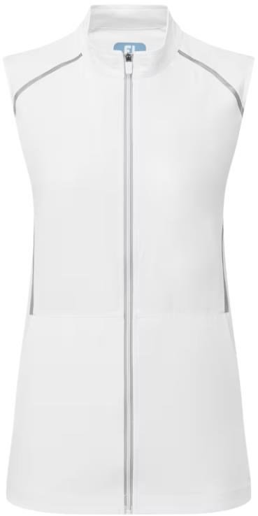 FootJoy TempoSeries Full-Zip damväst, vit/silver