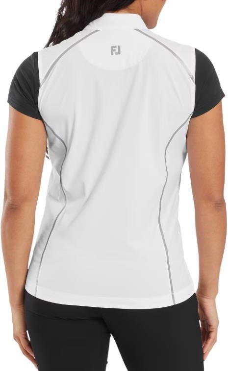 FootJoy TempoSeries Full-Zip damväst, vit/silver