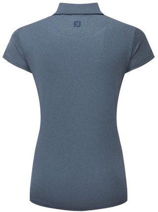 FootJoy Cap Sleeve Lisle dam polo, heather navy
