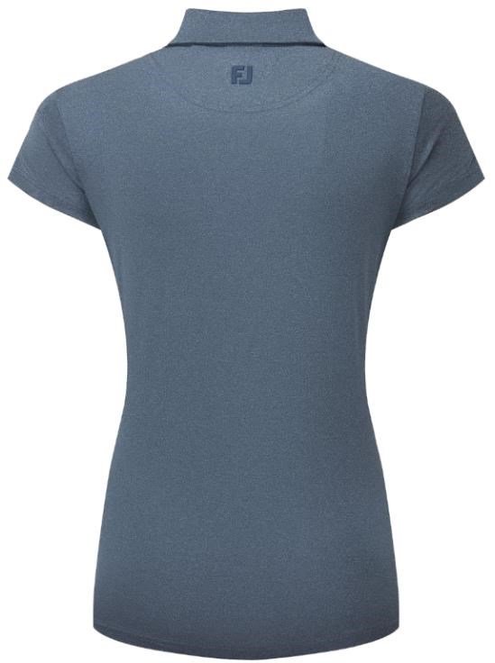 FootJoy Cap Sleeve Lisle dam polo, heather navy