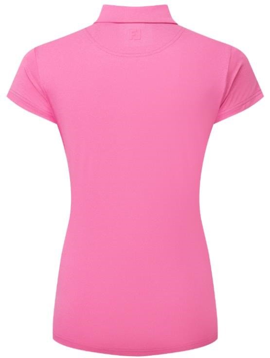 FootJoy Cap Sleeve Lisle dam polo, heather hot pink