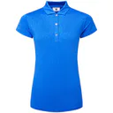 FootJoy Painted Floral Cap Sleeve Lisle dampolo, kobolt