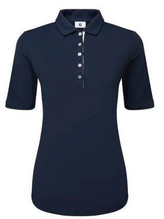 FootJoy Half Sleeve Ruched Lisle dampolotröja, navy