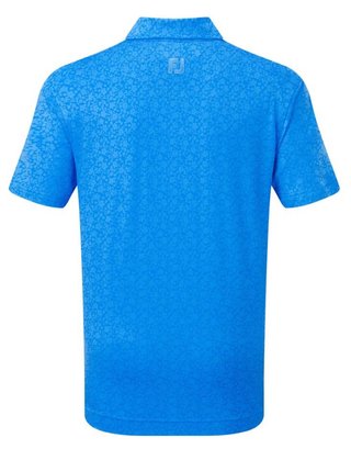 FootJoy Painted Floral Lisle junior polo, kobolt