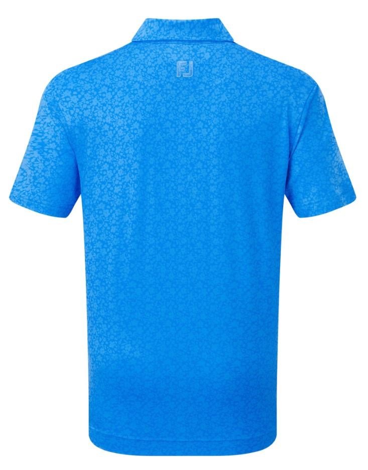 FootJoy Painted Floral Lisle junior polo, kobolt