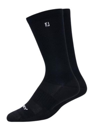 FootJoy ProDry Lightweight Crew herr strumpor, svarta, EU 39-46