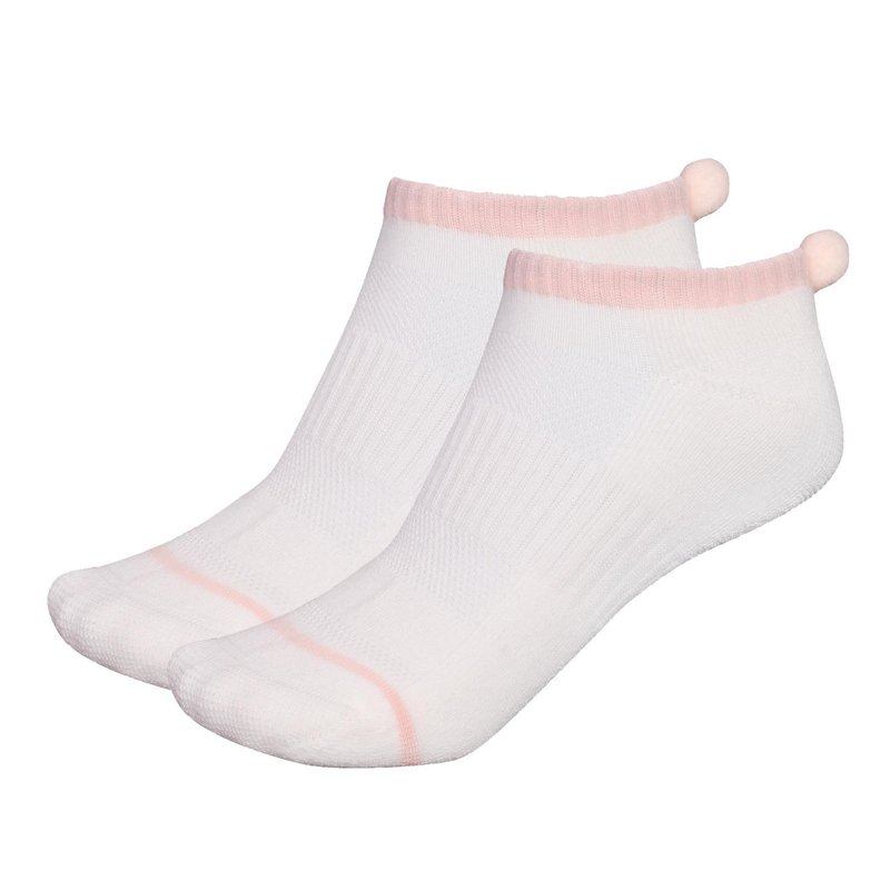 FootJoy ProDry Pom-Pom dam strumpor, vit/rosa, UK 6-9 (par)