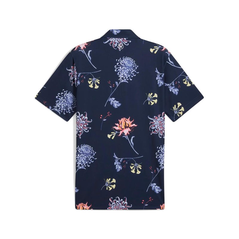 Puma Mattr Dahlia herr polo, deep navy/blue horizon