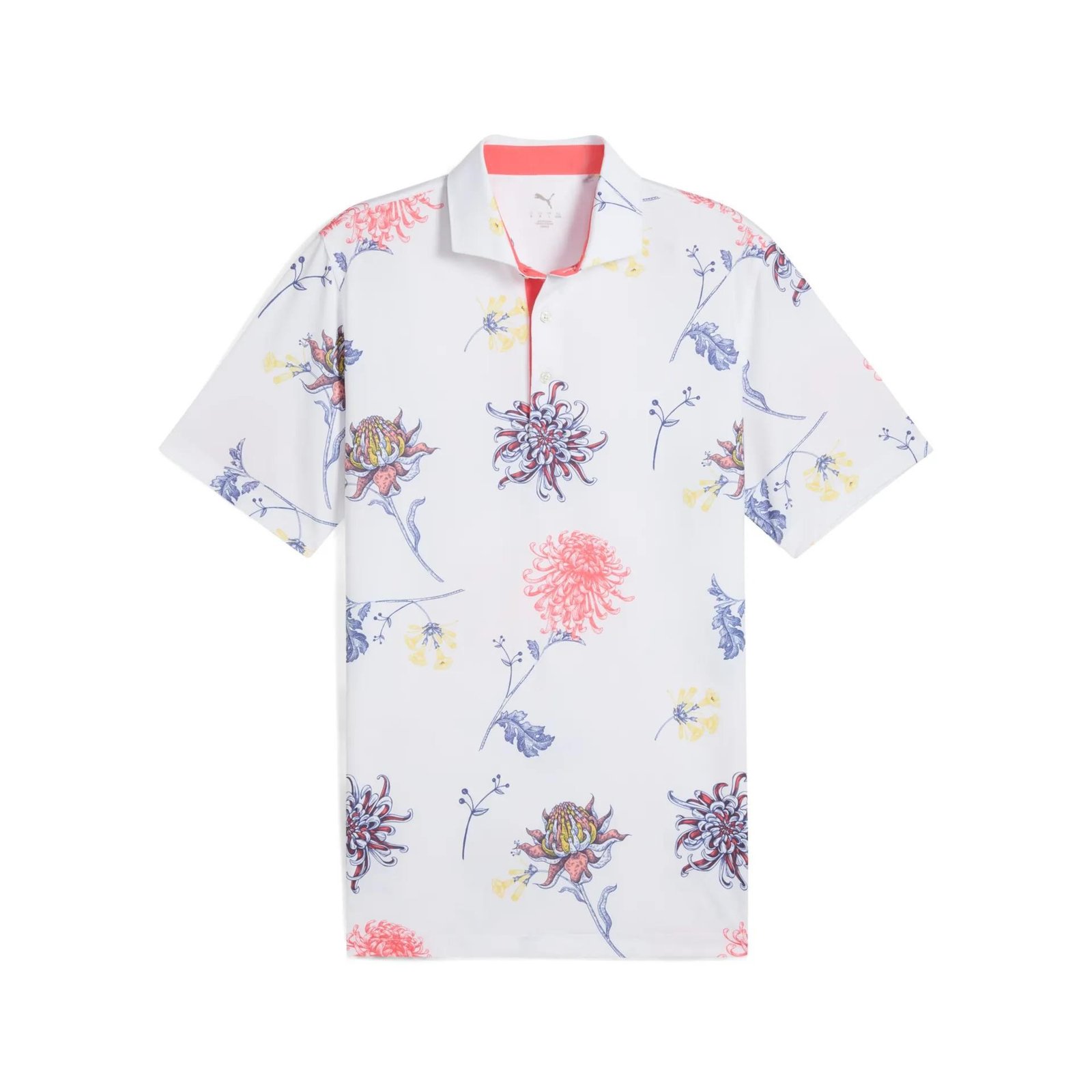 Puma Mattr Dahlia herr polo, white glow/peach frost
