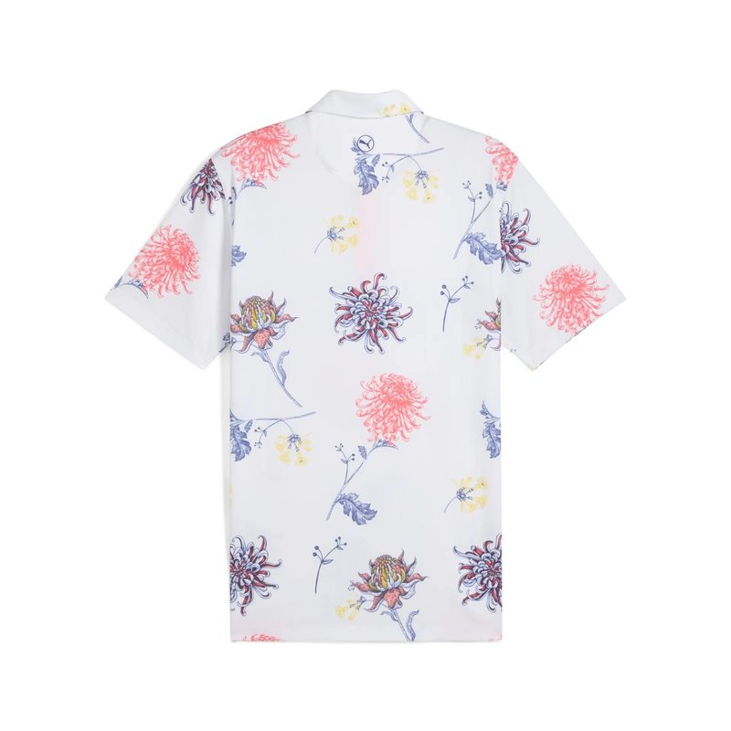 Puma Mattr Dahlia herr polo, white glow/peach frost