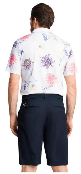 Puma Mattr Dahlia herr polo, white glow/peach frost