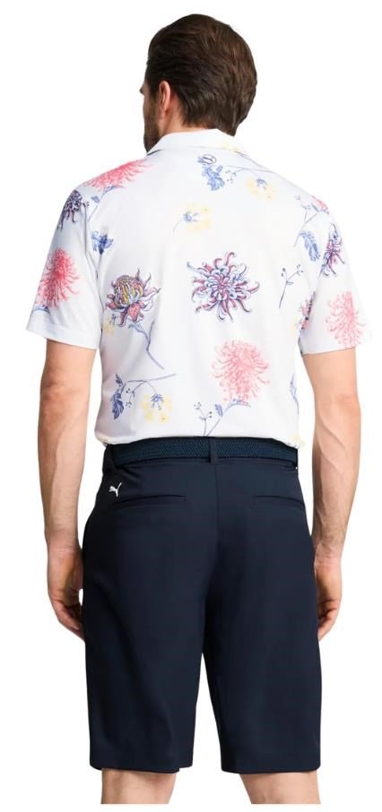 Puma Mattr Dahlia herr polo, white glow/peach frost