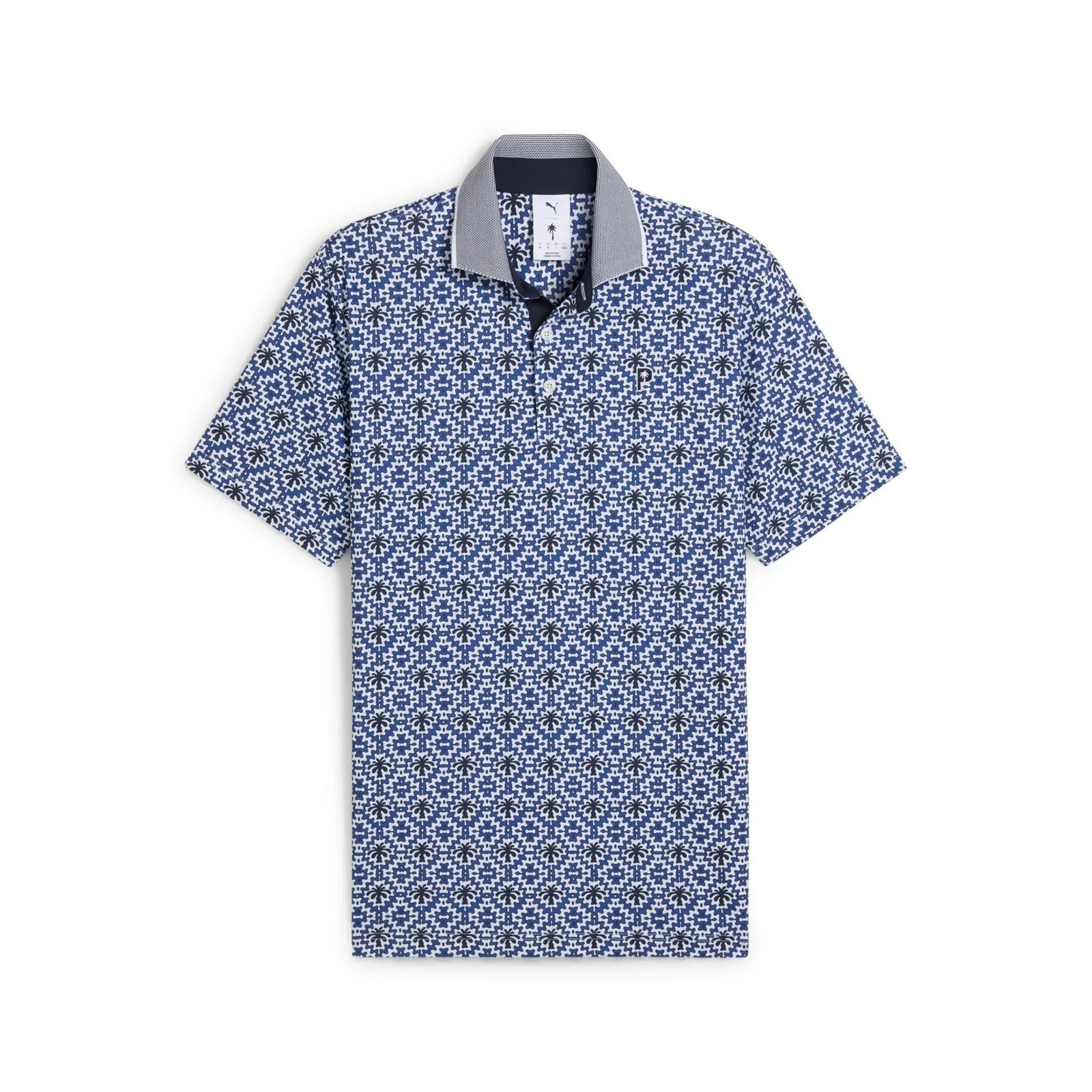 Puma X PTC Tile herr polo, white glow/deep navy
