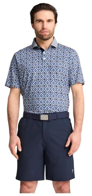 Puma X PTC Tile herr polo, white glow/deep navy