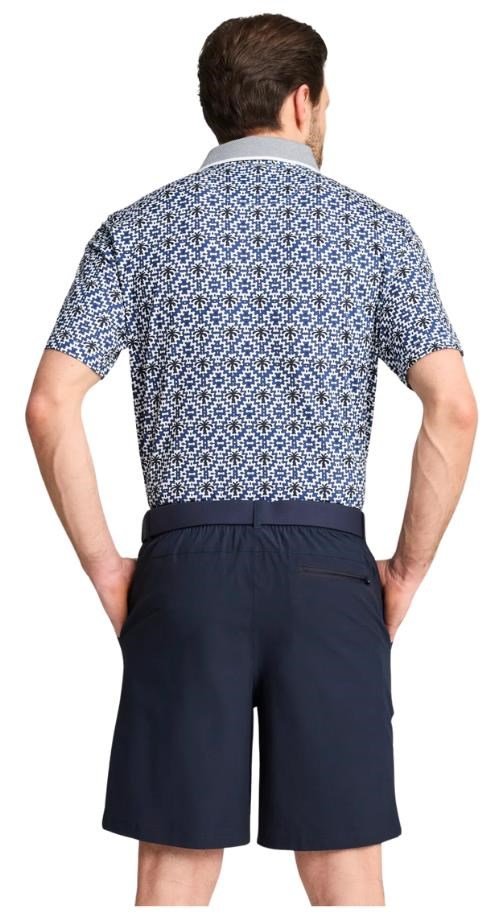 Puma X PTC Tile herr polo, white glow/deep navy